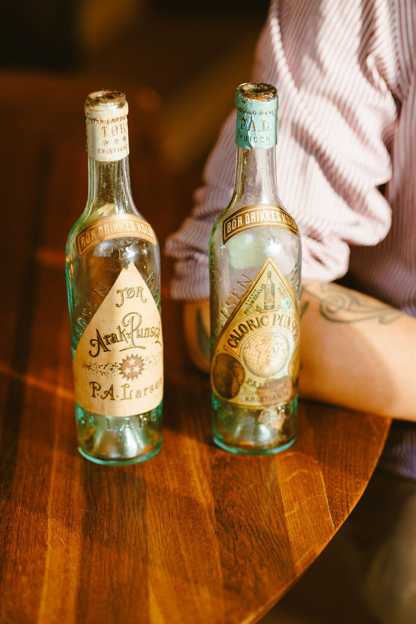 Arak punsj gamle flasker